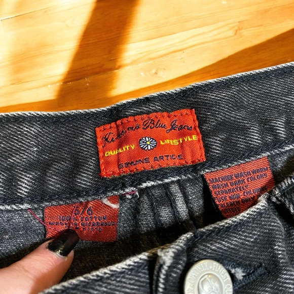 Vintage Ki-Ko-Mo Black High Rise Mom Jeans Size 25 - Picture 3 of 5